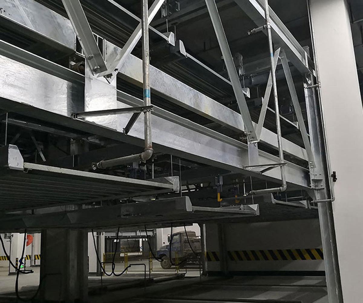 兩層升降式機械式立體車庫安裝